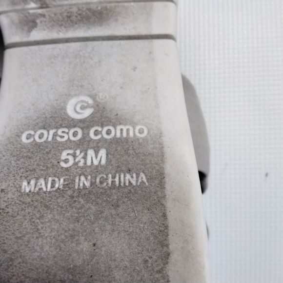 Corso Como "Blayke" Sandal Grey Fabric Ankle Back Zip Sz 5.5 - Picture 10 of 11